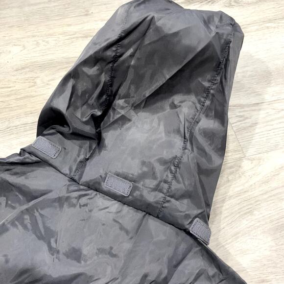 Team 365 Gray Hooded Rain Jacket Full Zip Windbreaker - Picture 9 of 10